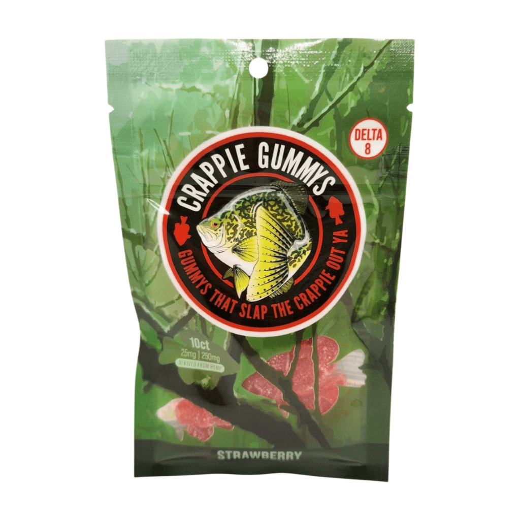 Crappie D8 Gummies 25 mg, 10 ct (strawberry)