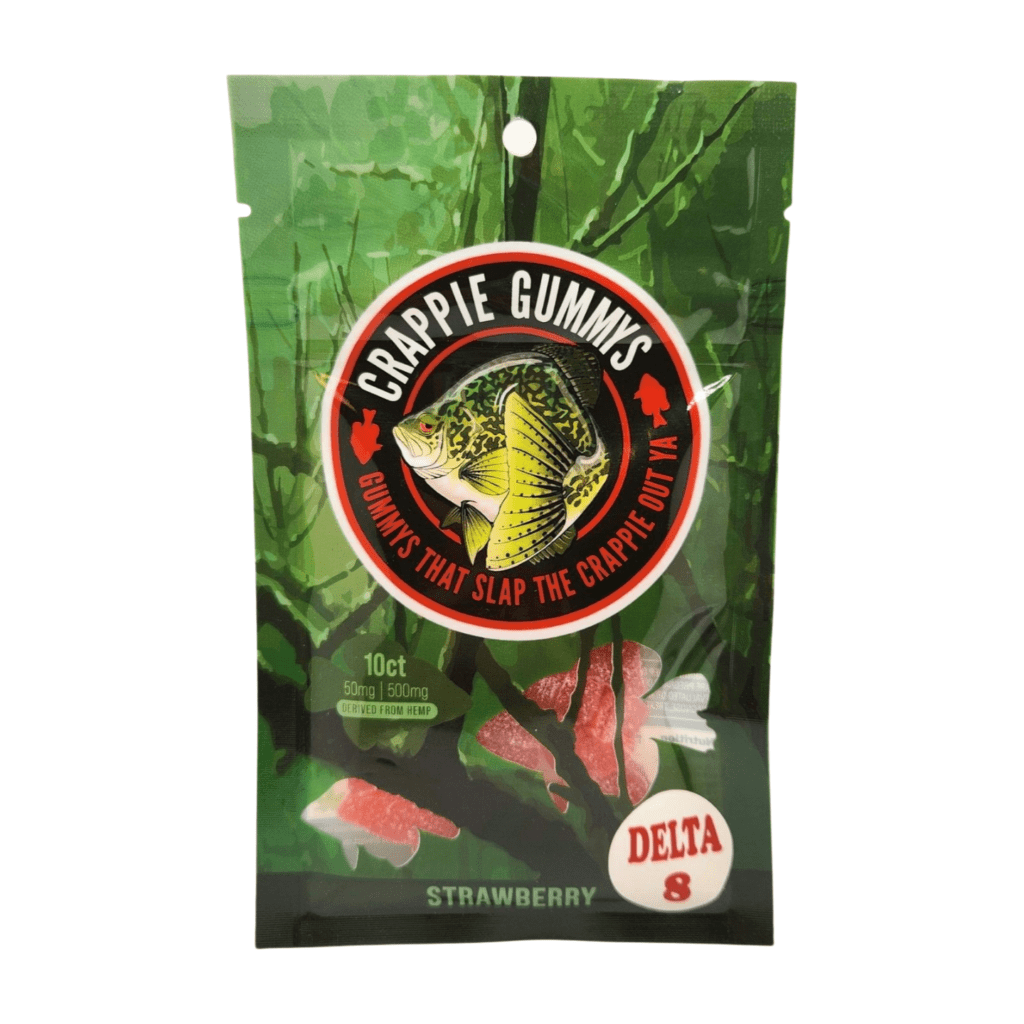 Crappie D8 Gummies 50 mg, 10 ct (Strawberry)