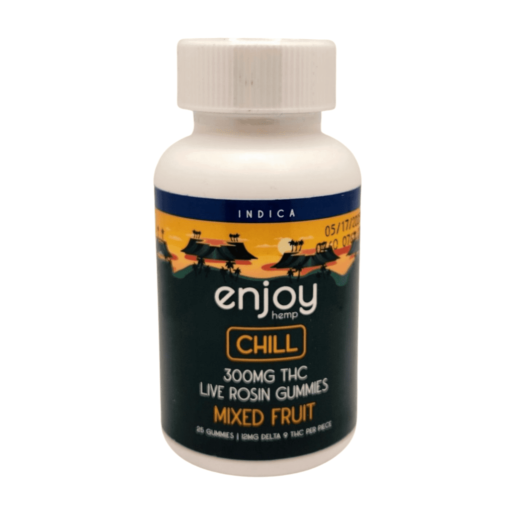 Enjoy Chill Gummies D9 12 mg, 25 ct (Mixed Fruit)