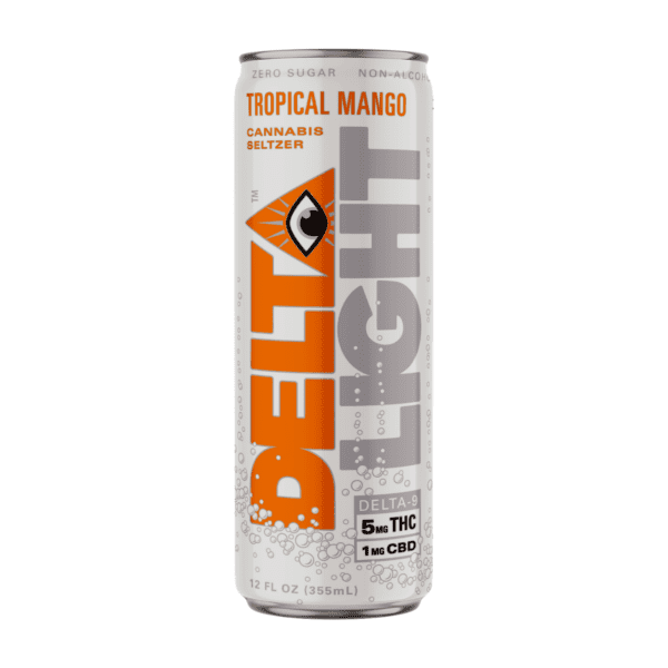 Delta Light Cannabis Seltzer Tropical Mango Delta-9