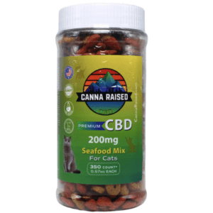 Canna Raised Seafood Mix CBD Cat Treats (200mg/Bottle)