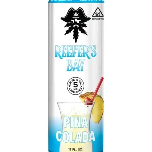Reefer’s Bay Pino Colada Delta 9 THC Seltzer, 12 oz, 5mg