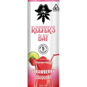 Reefer’s Bay Strawberry Daiquiri Delta 9 THC Seltzer, 12 oz, 5mg